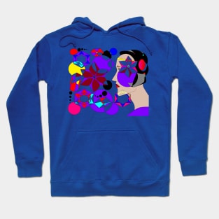 Abstract Lady with Shapes Hoodie